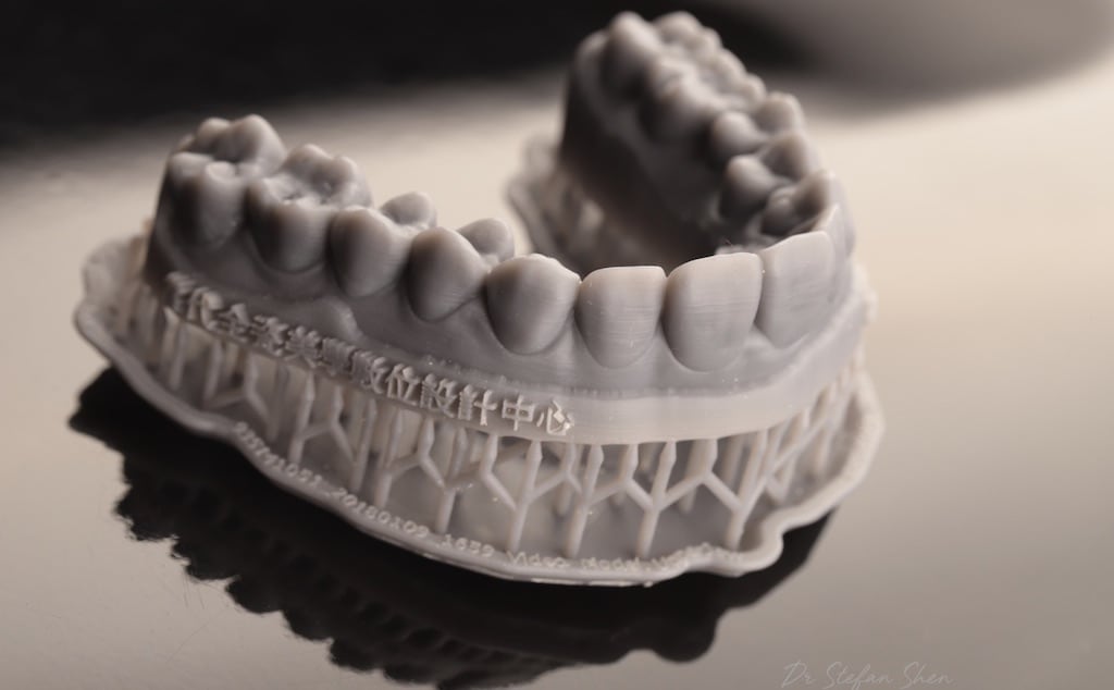 陶瓷貼片-推薦-桃園牙齒美白-沈志容醫師-DSD數位微笑設計-依數位設計列印出來的模型